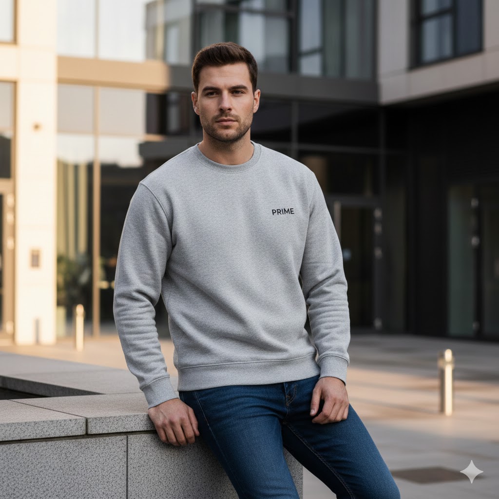 Pullover grau